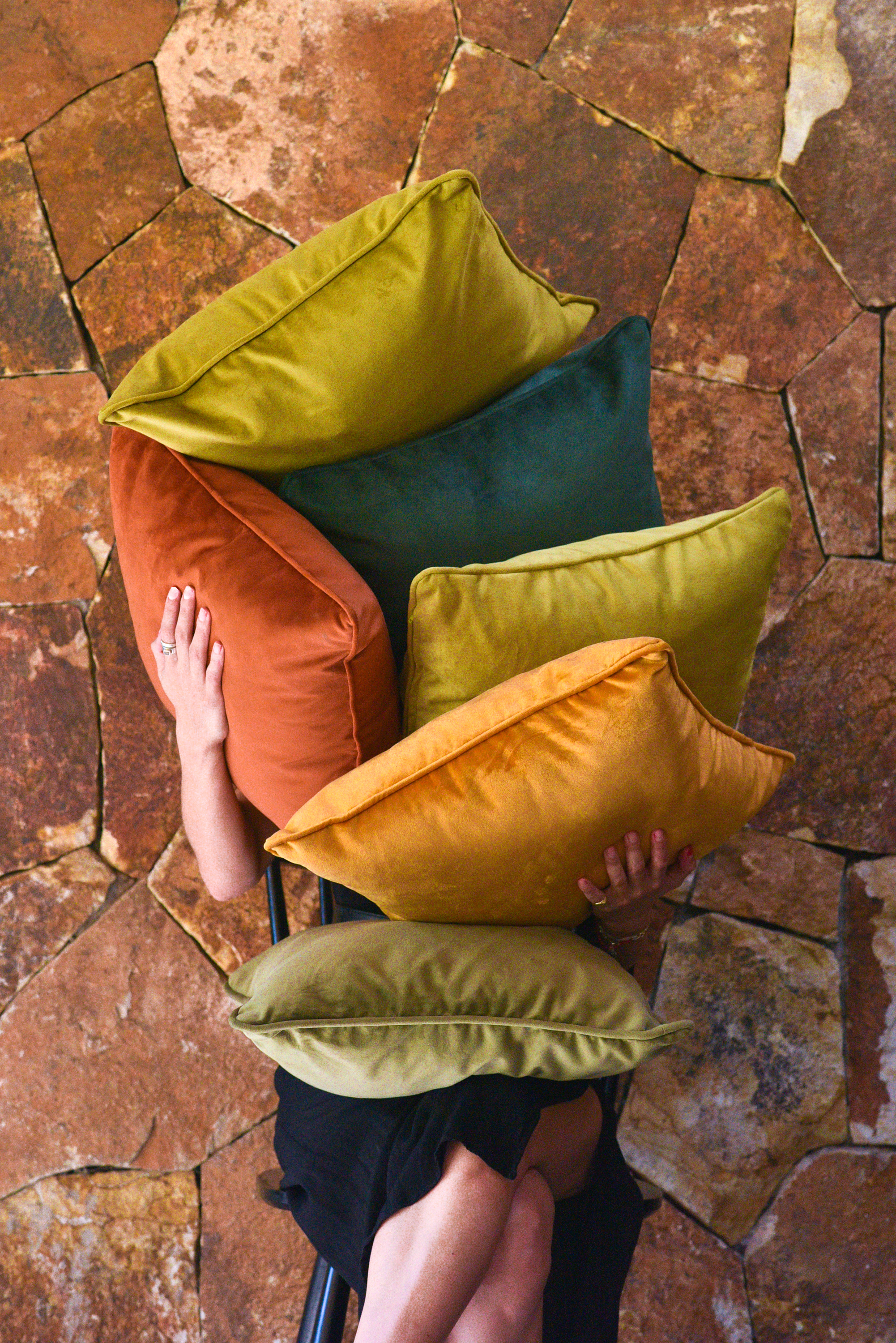 Funda Terciopelo verde pistacho  - en stock