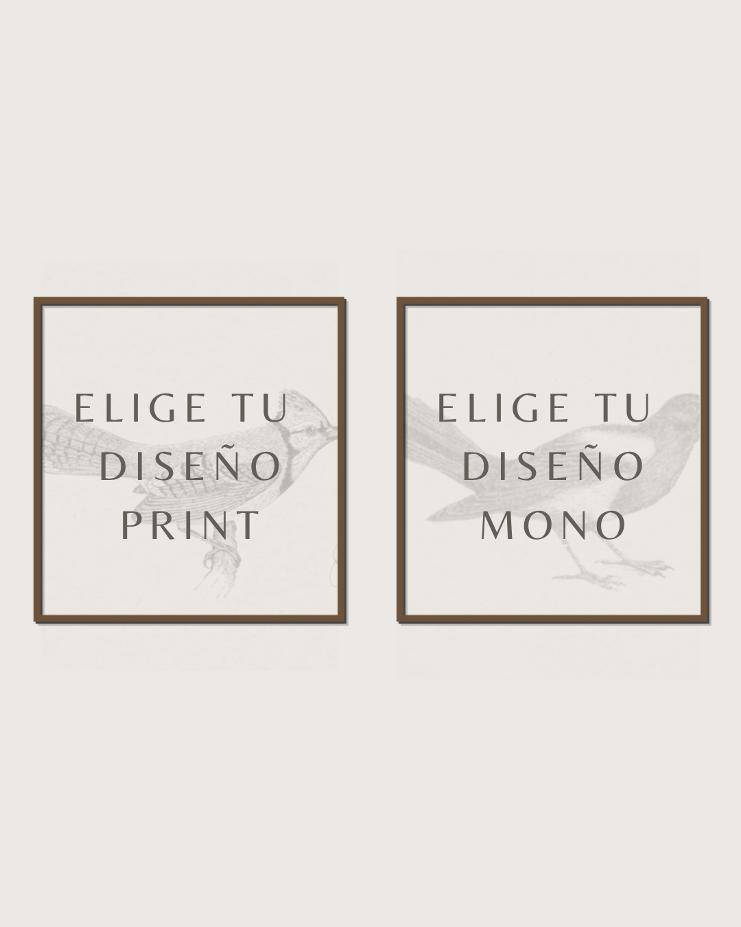 Set 2 Cuadros Mix Diseño Mono & Print