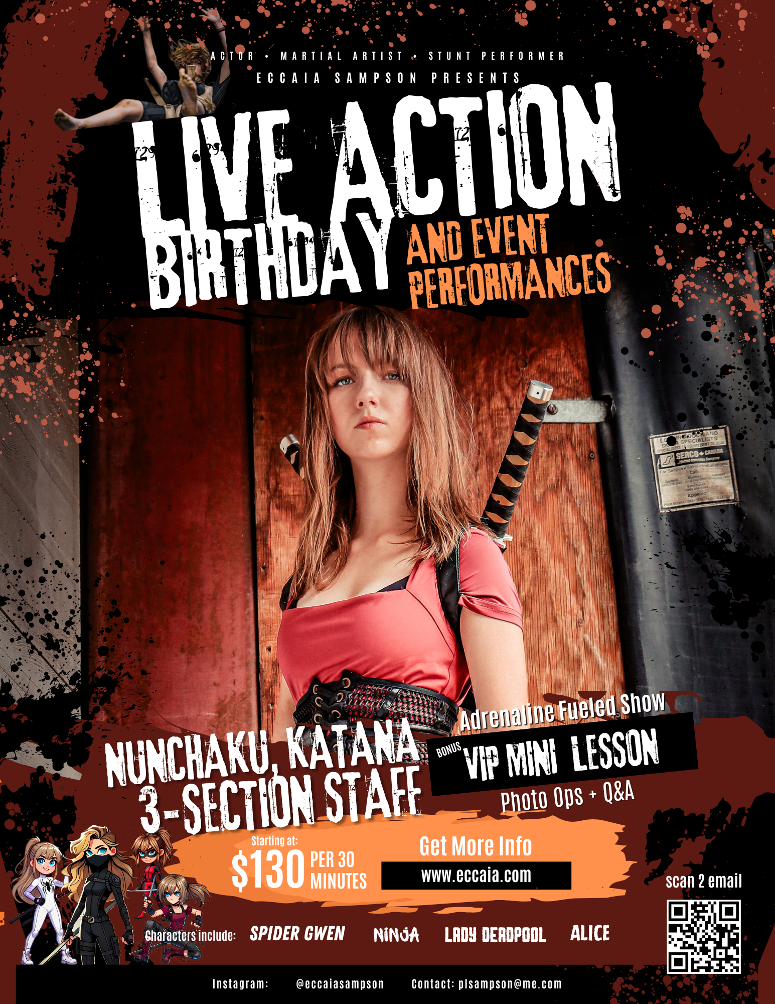Live Action Birthday and Event Performances