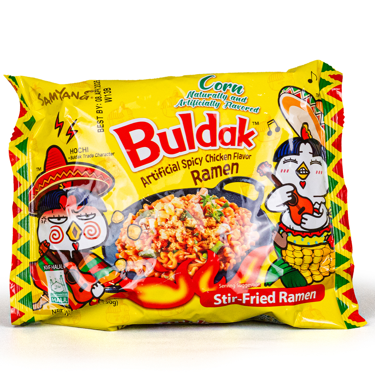 Buldak Ramen de Pollo Picante con Maíz