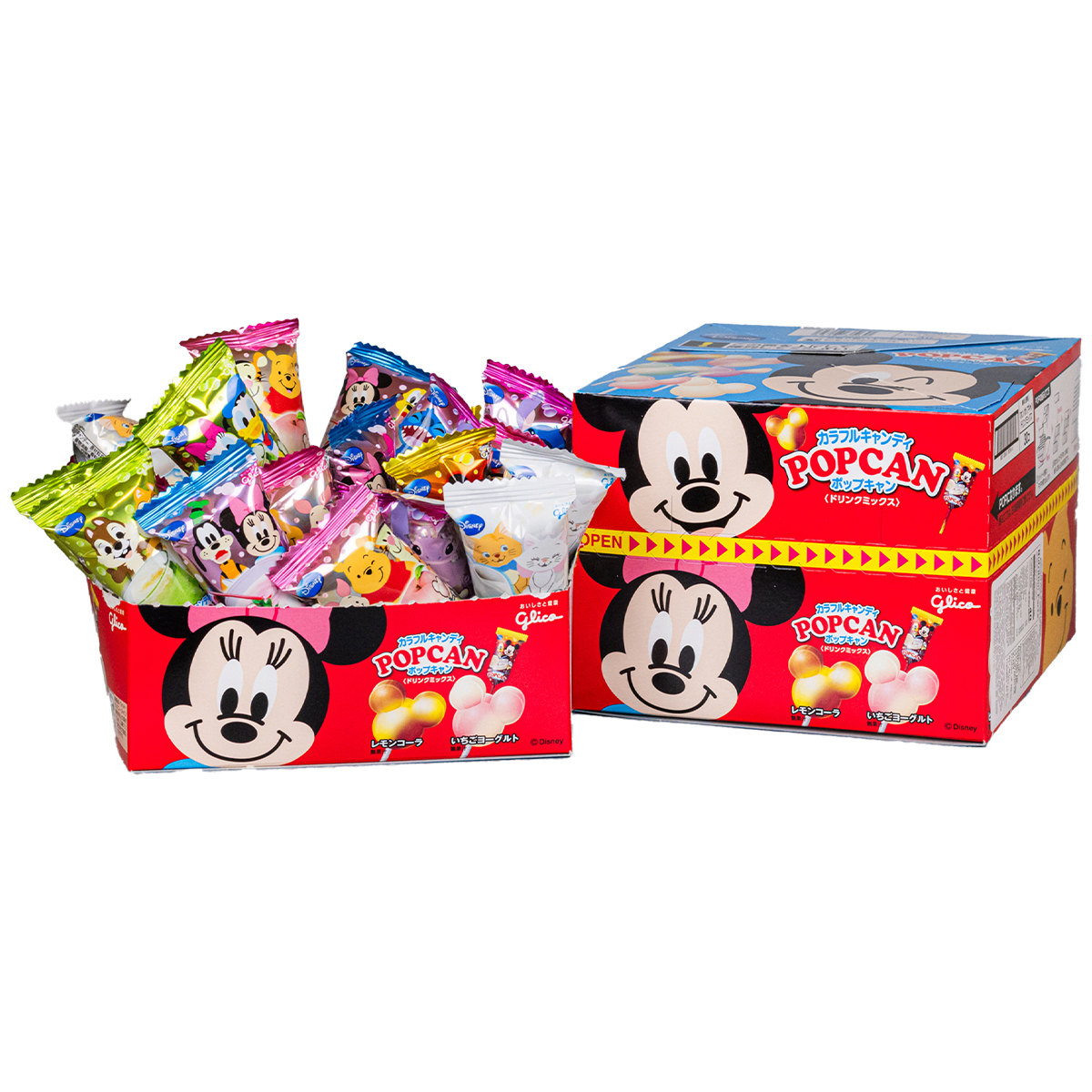 Caja de dulces japoneses Disney - Glico Pop Candy