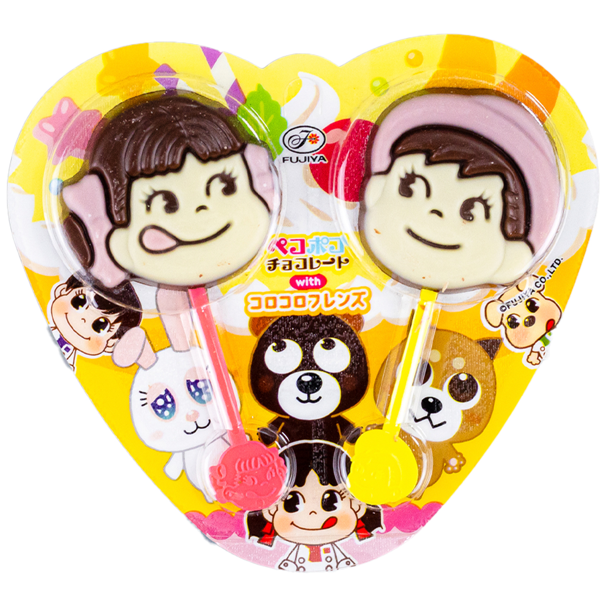 Paletas de chocolate japonesas - Fujiya Pekopoko