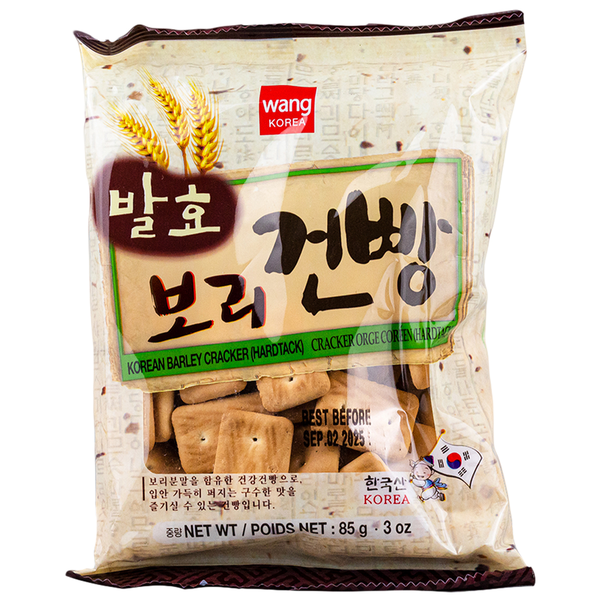 Galletas de cebada coreanas - Wang Korean Barley Cracker