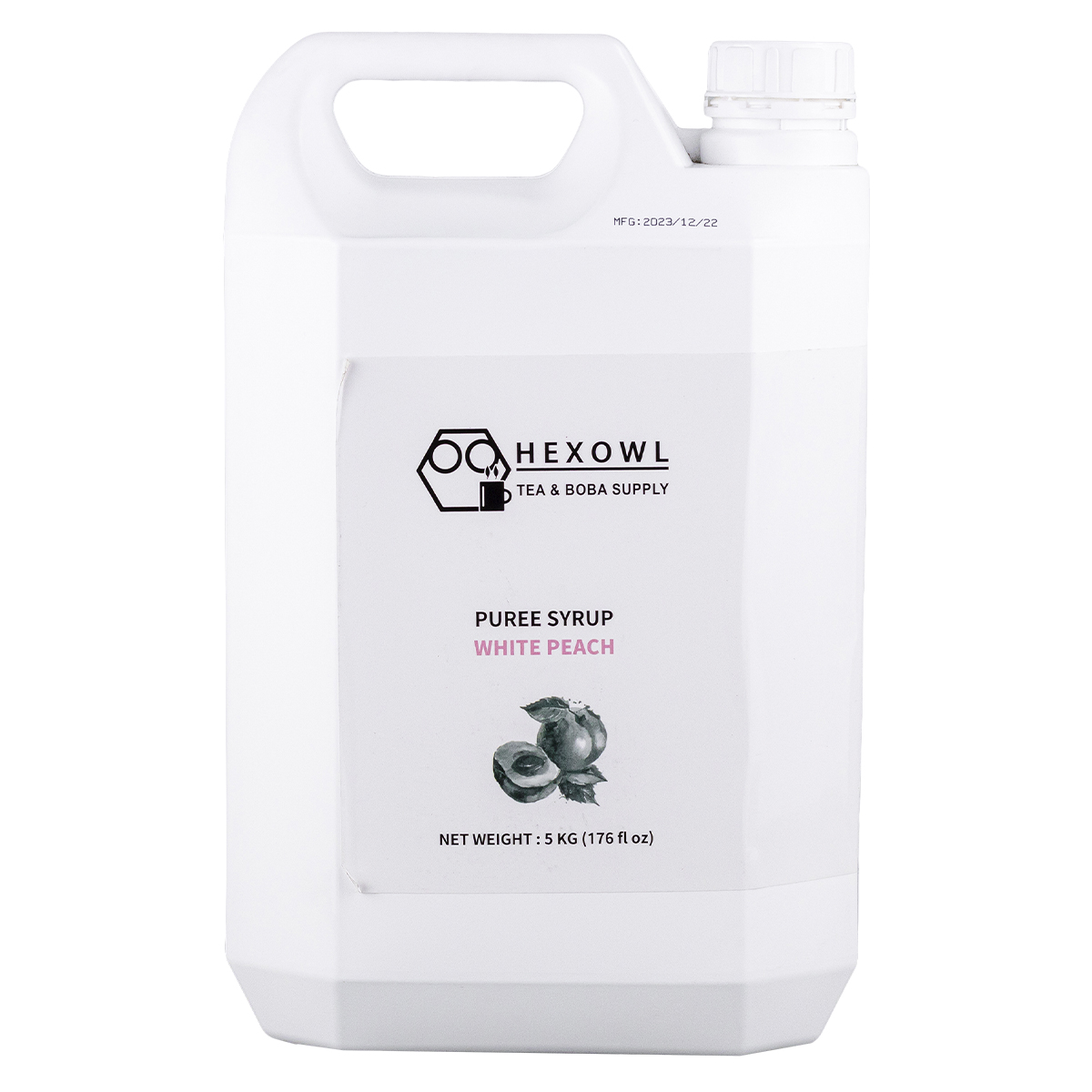 Jarabe de durazno blanco marca Hexowl
