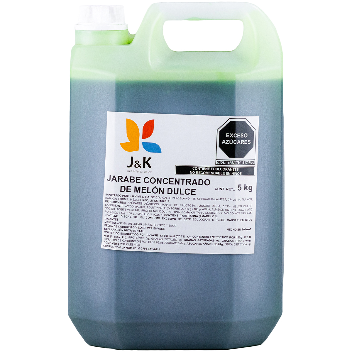 Jarabe concentrado de melón dulce marca J&K