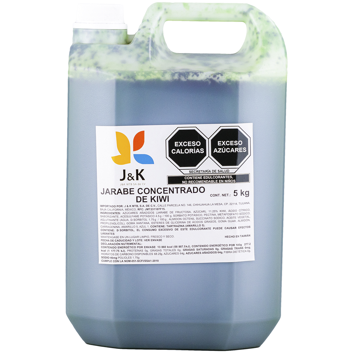 Jarabe Concentrado de Kiwi marca J&K