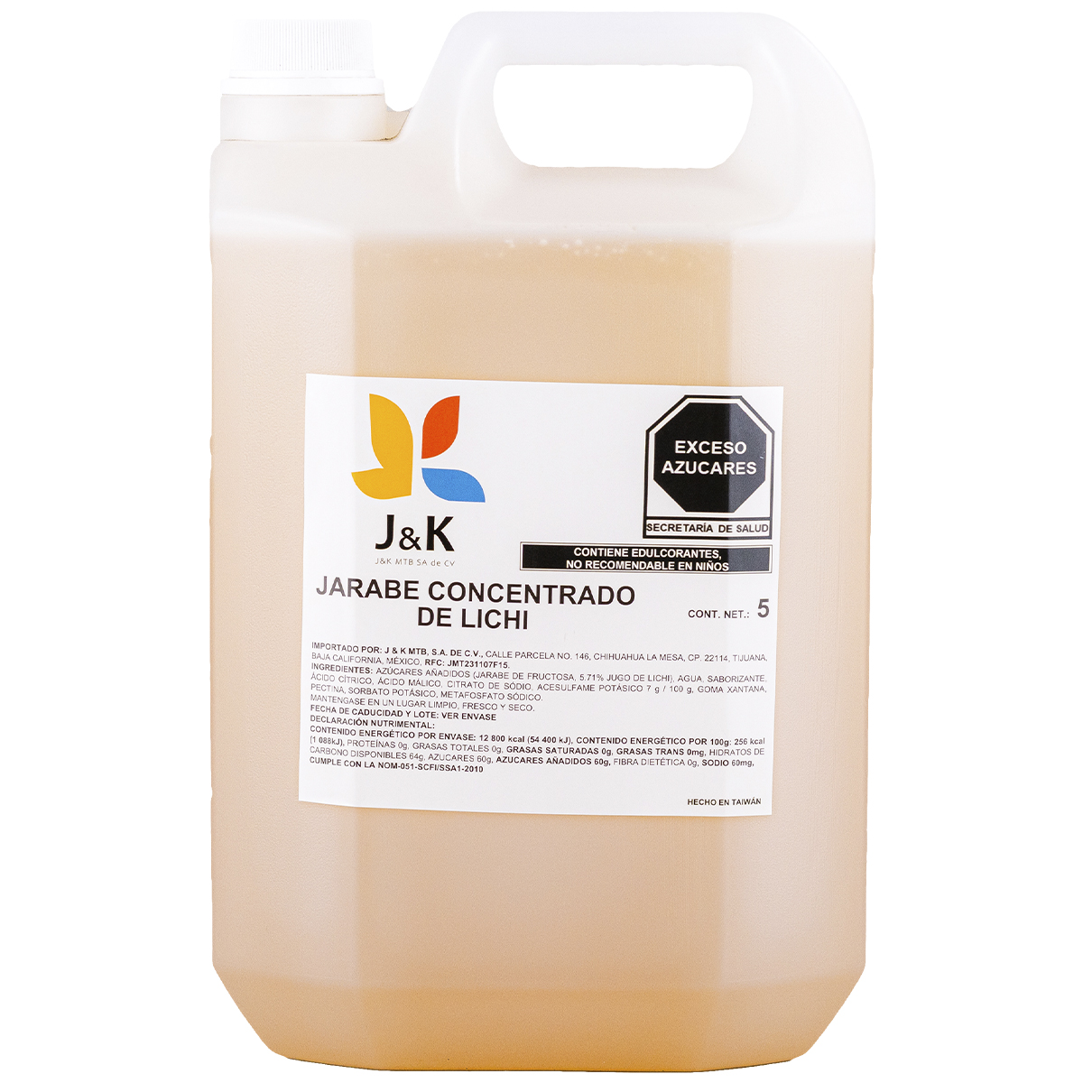 Jarabe Concentrado de Lichi marca J&K