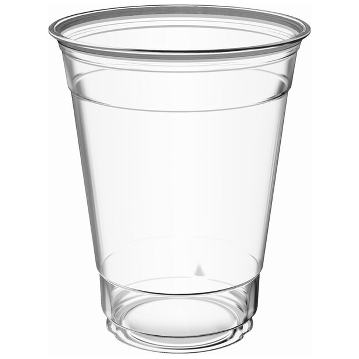 Vaso de plástico transparente