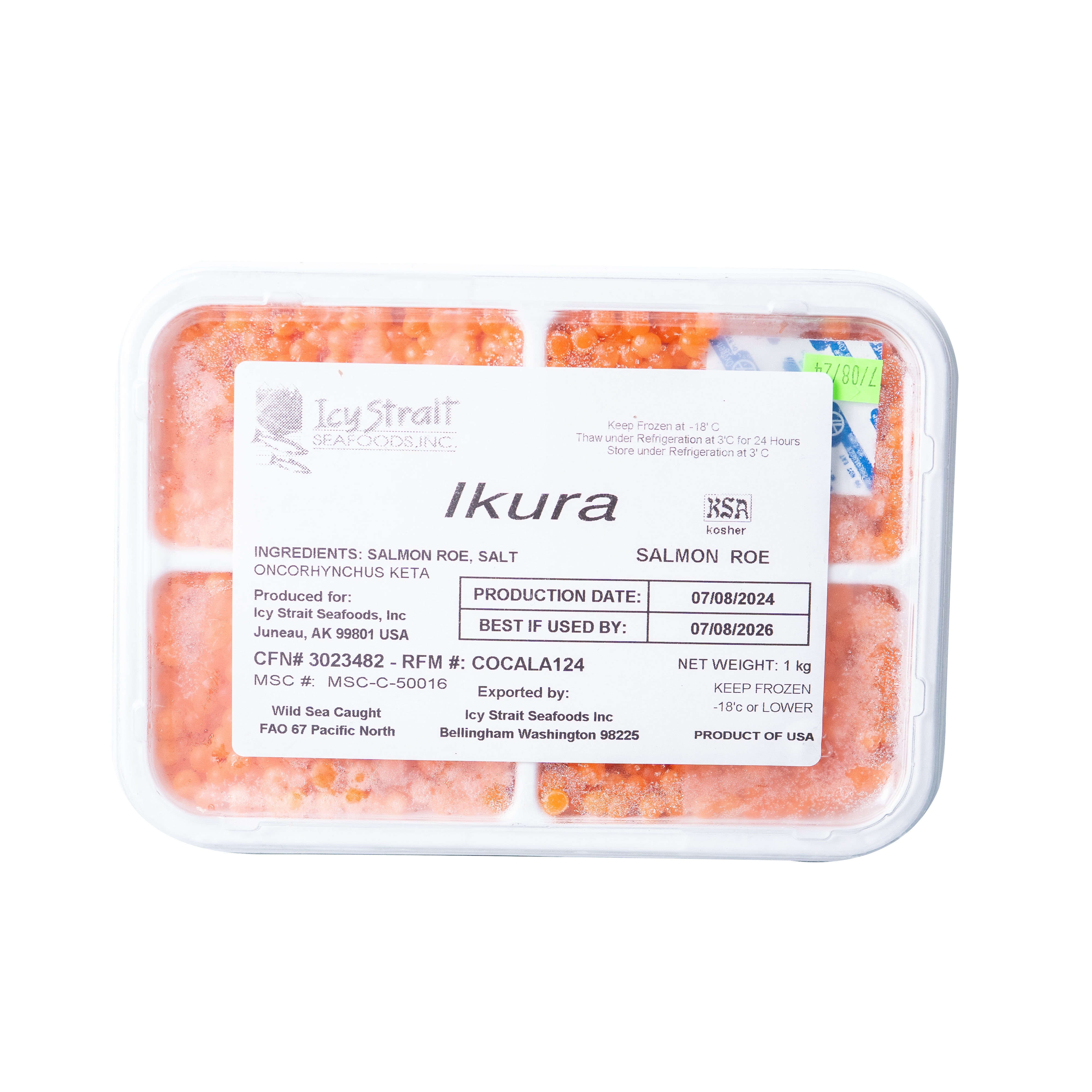 Huevas de salmón Ikura