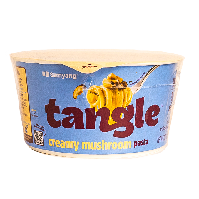 Tangle pasta cremosa de champiñones