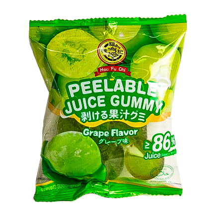 Gomitas de jugo pelables sabor uva
