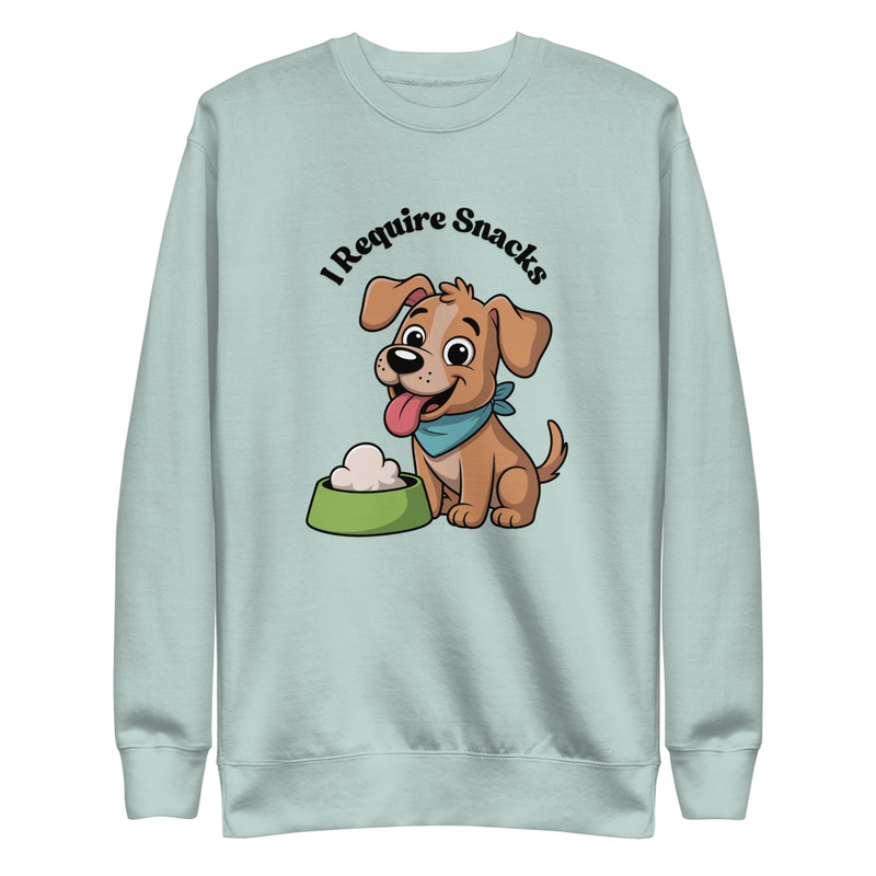 I Require Snacks Dog Sweatshirt