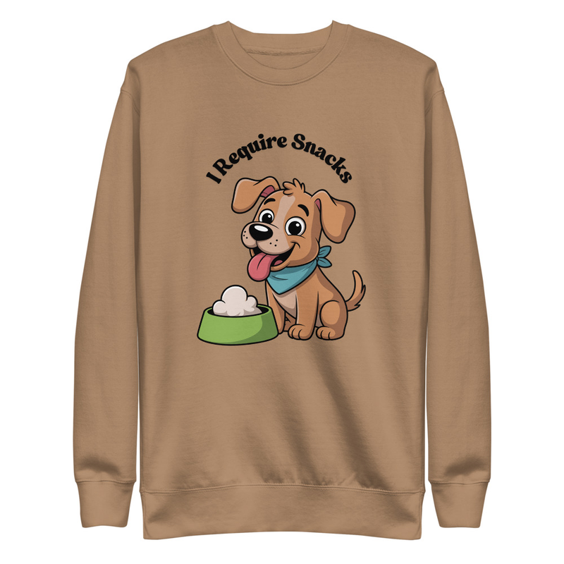 I Require Snacks Dog Sweatshirt