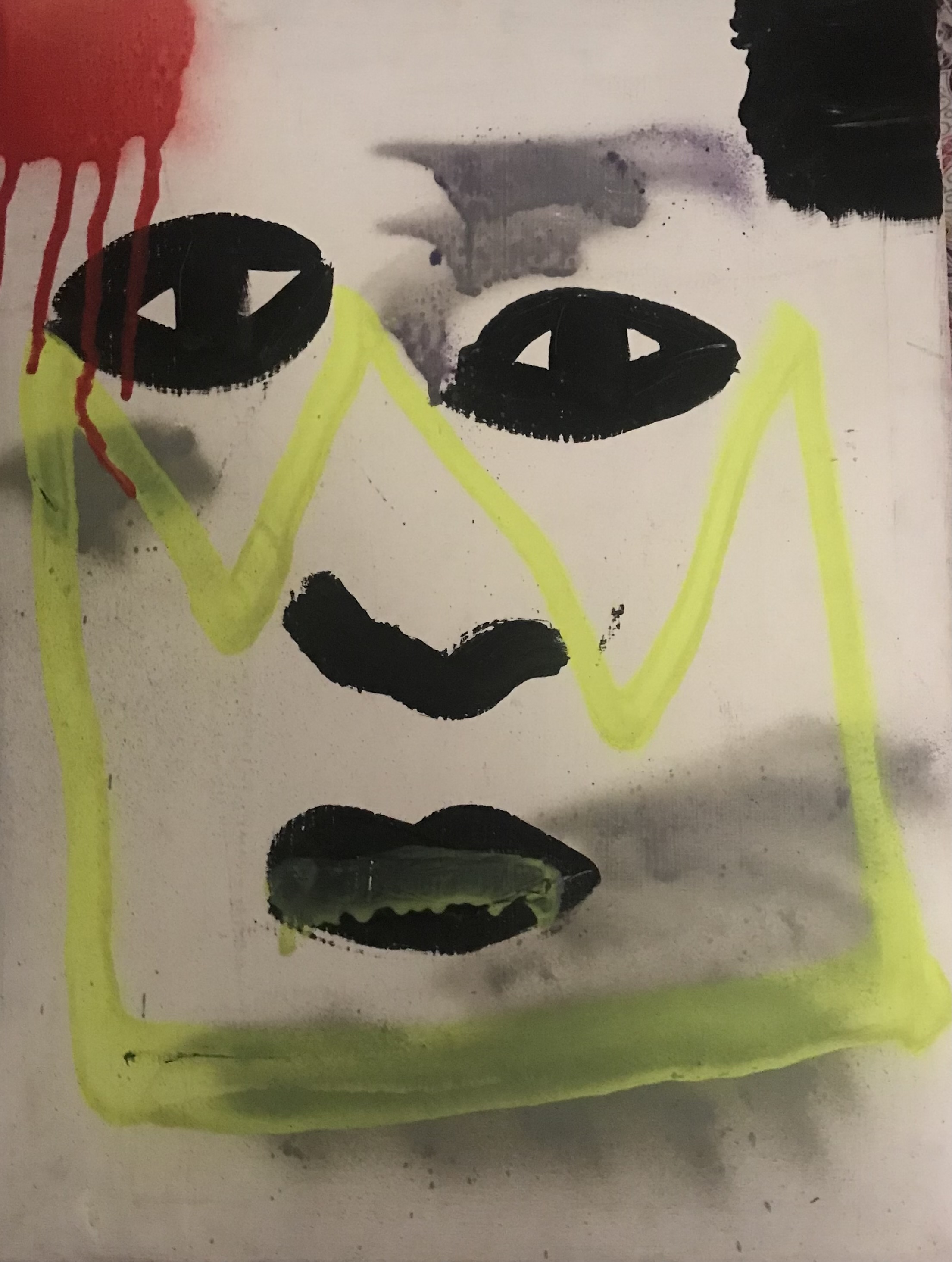 Abstract Painted Canvas