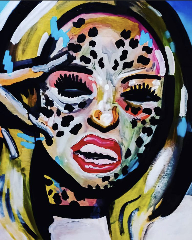 Abstract Portrait Painting