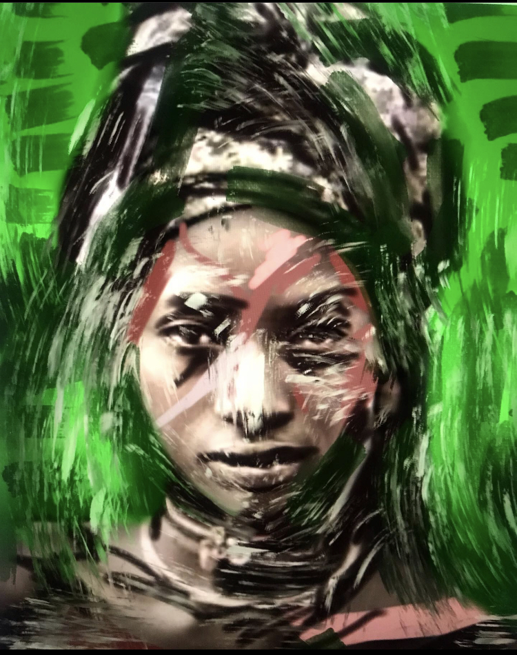Abstract Portrait Painting