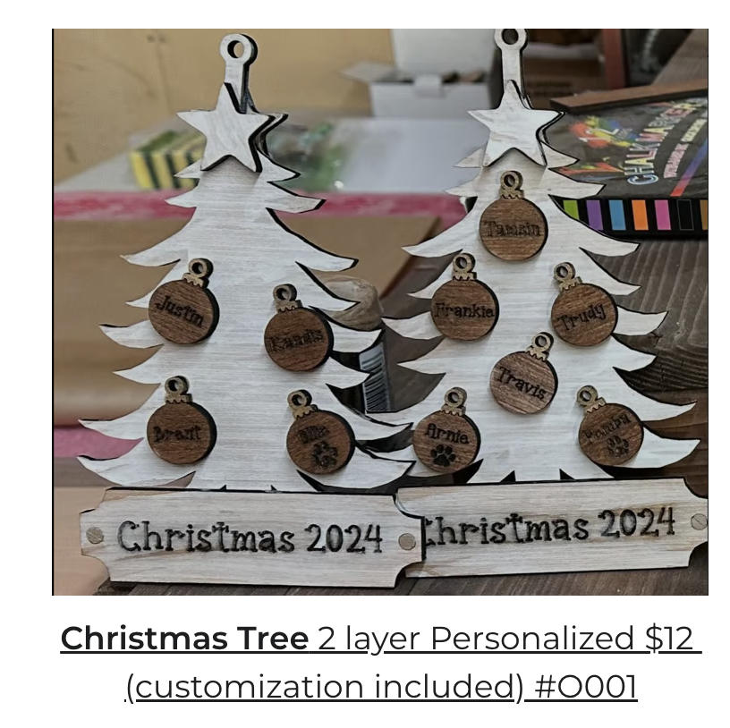 Personalized Christmas Tree Decoration