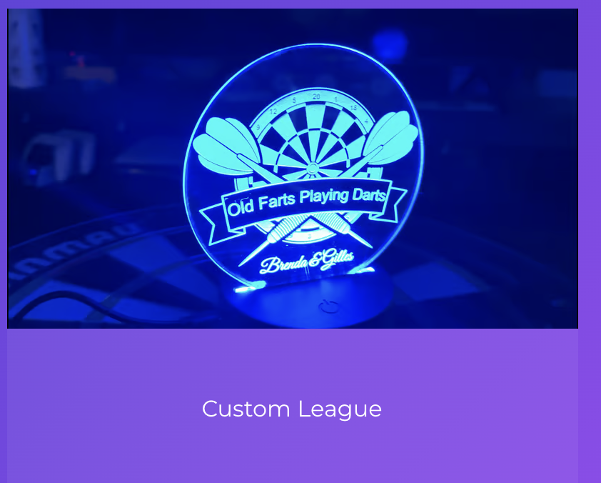 Personalized LED Dartboard Sign