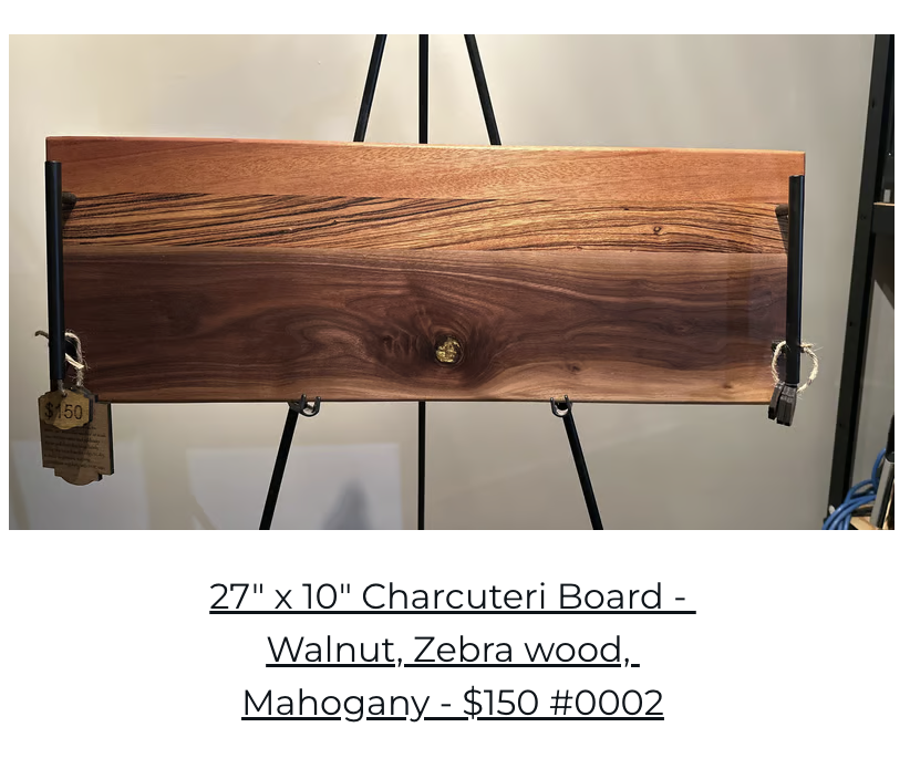 27" x 10" Charcuterie Board