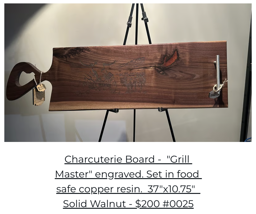 Walnut single handle Charcuterie Board