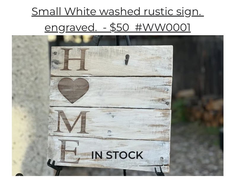 Small Whitewashed Rustic HOME Sign with hook
