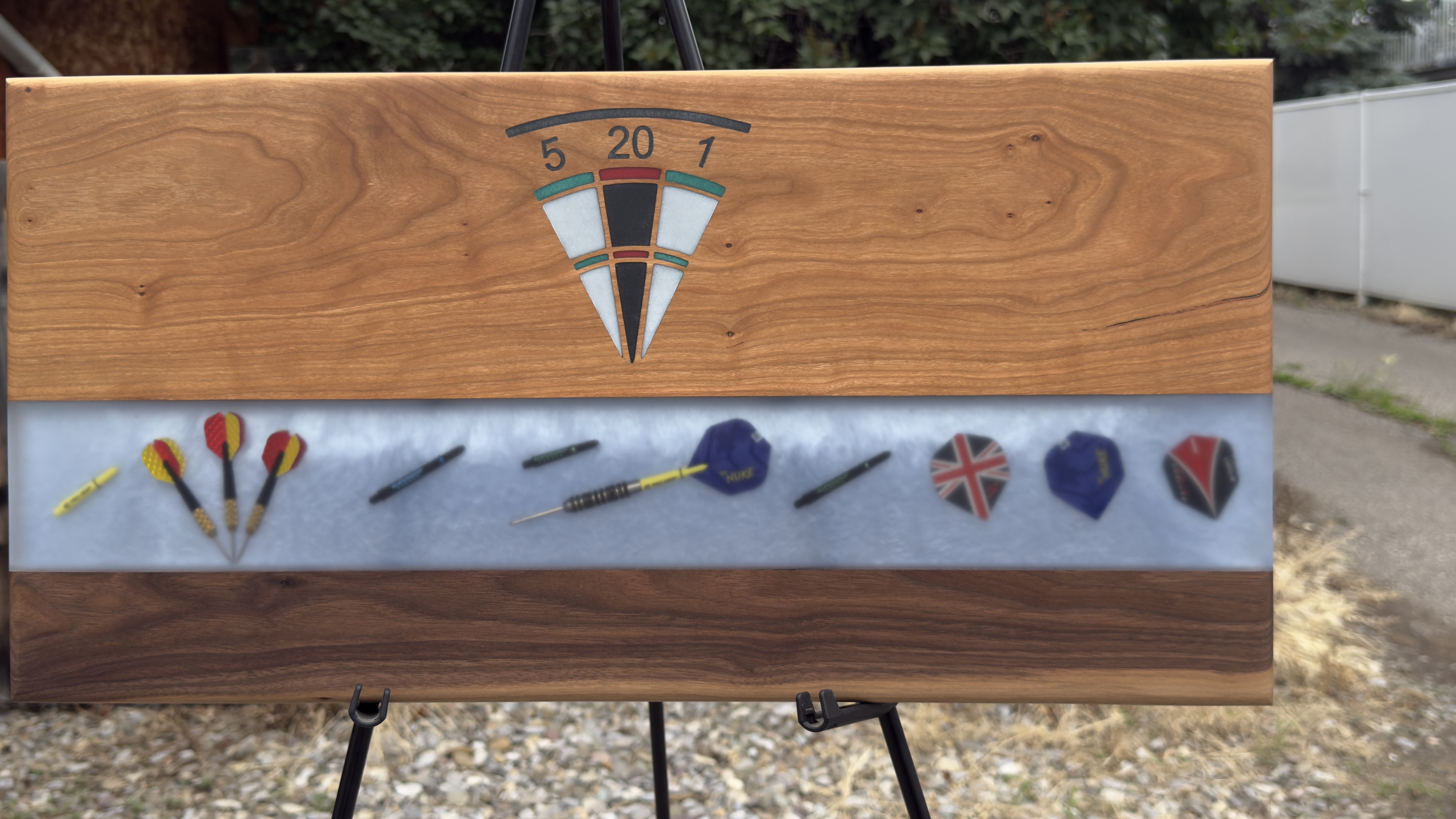Custom Resin Dartboard Wall Art or Charcuterie Board