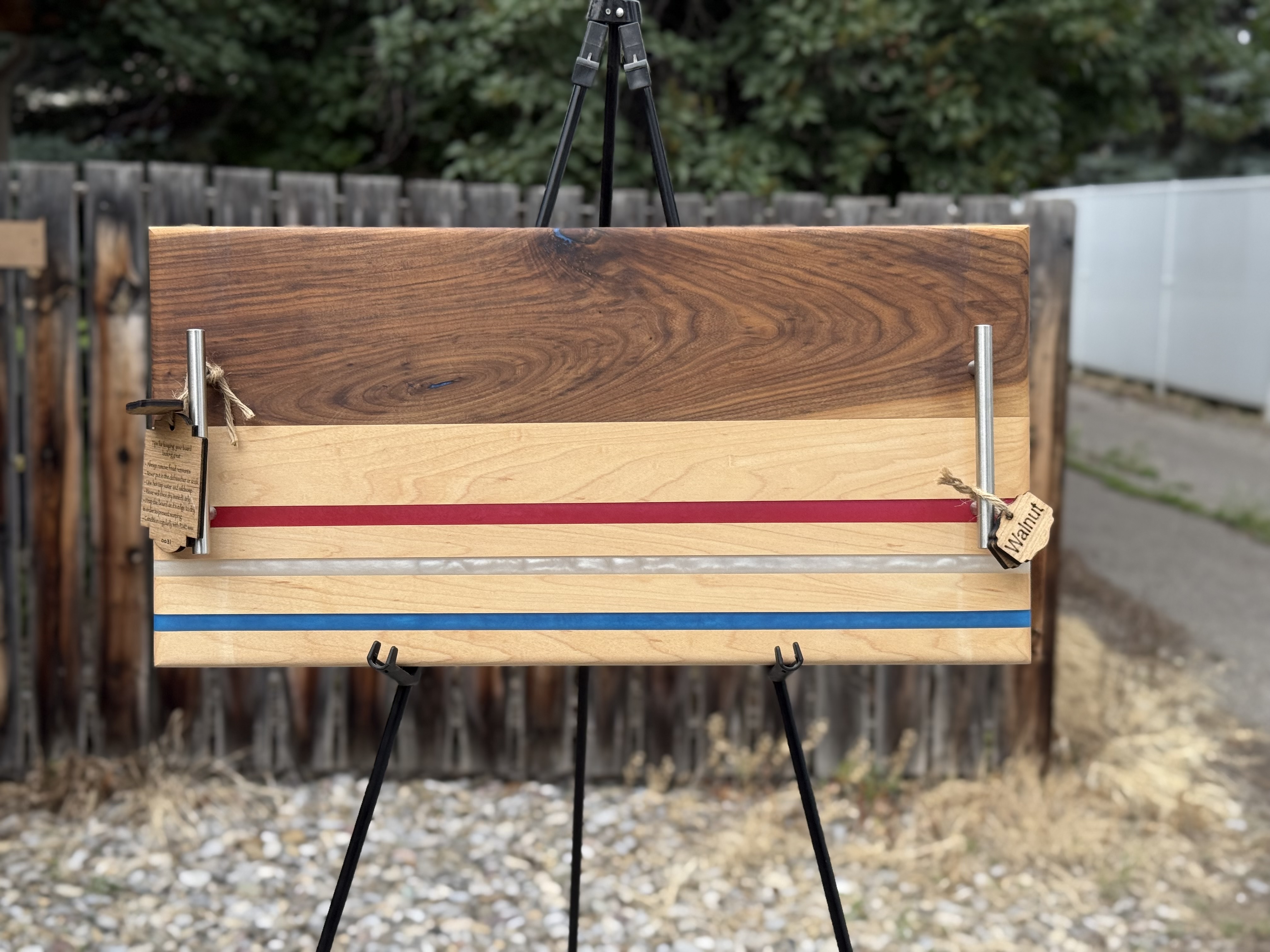 Maple and Walnut Charcuterie Board