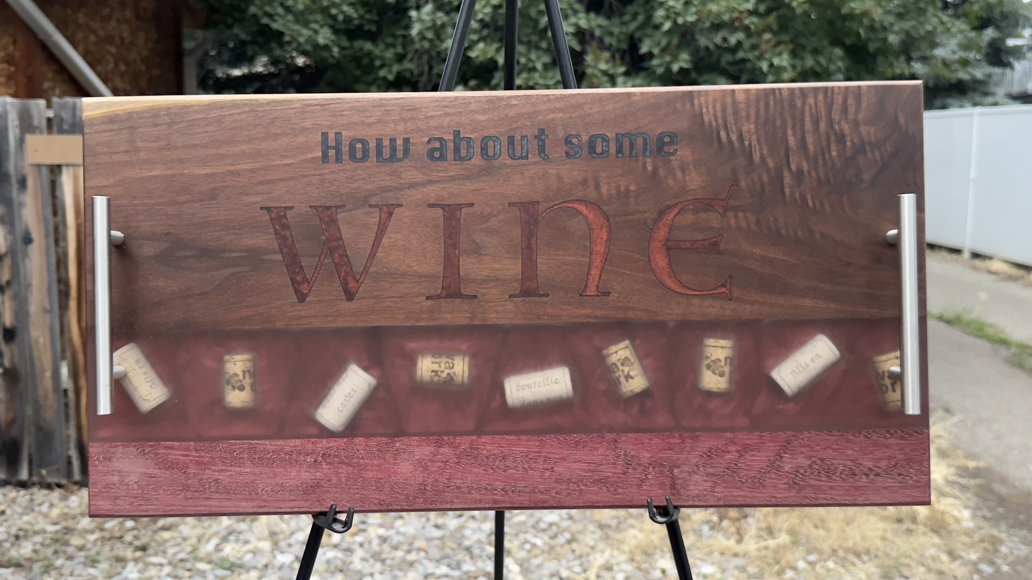 "How about some wine" charcuterie board