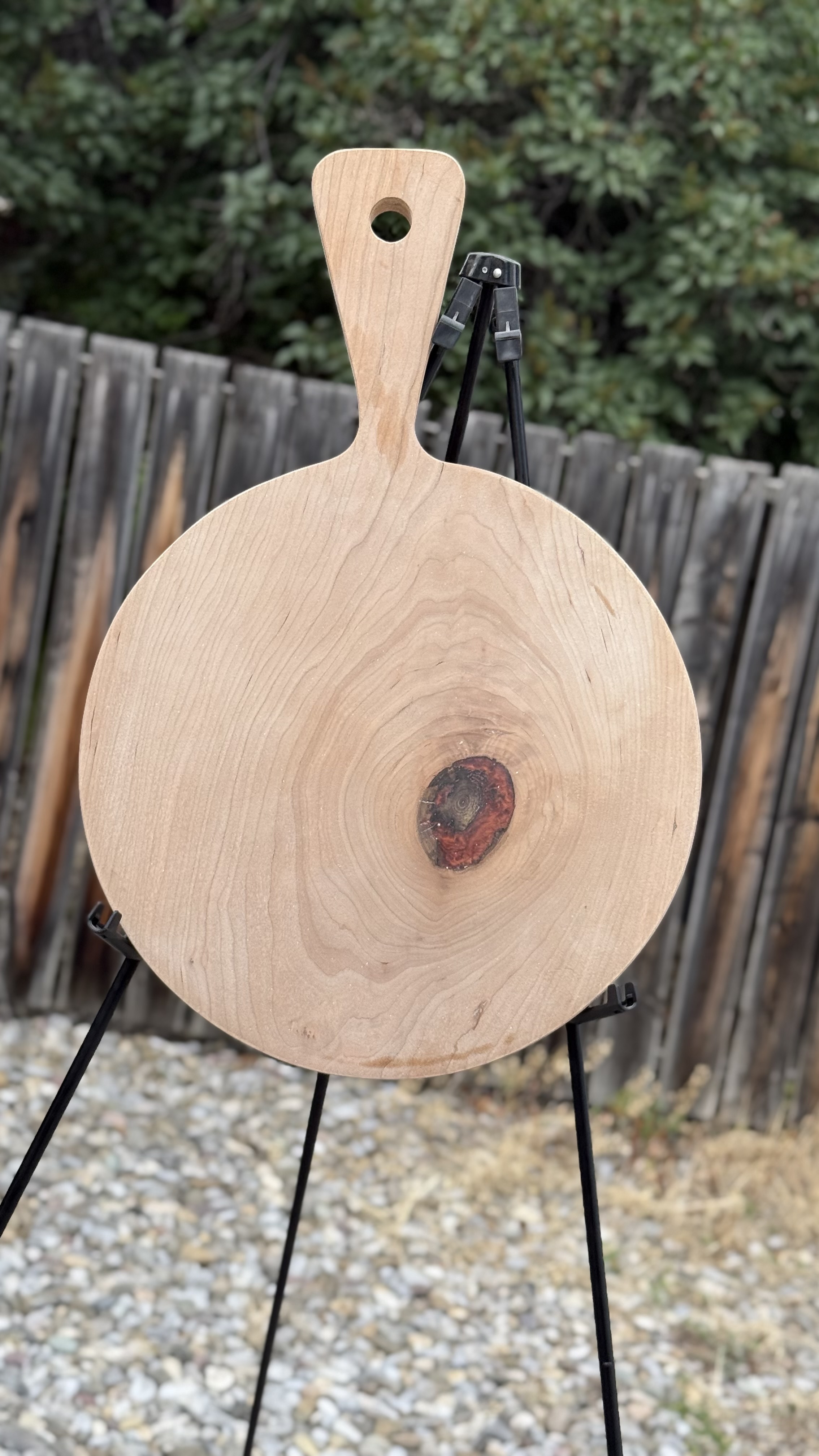 Handcrafted Wooden Pizza Shaped Charcuterie Board