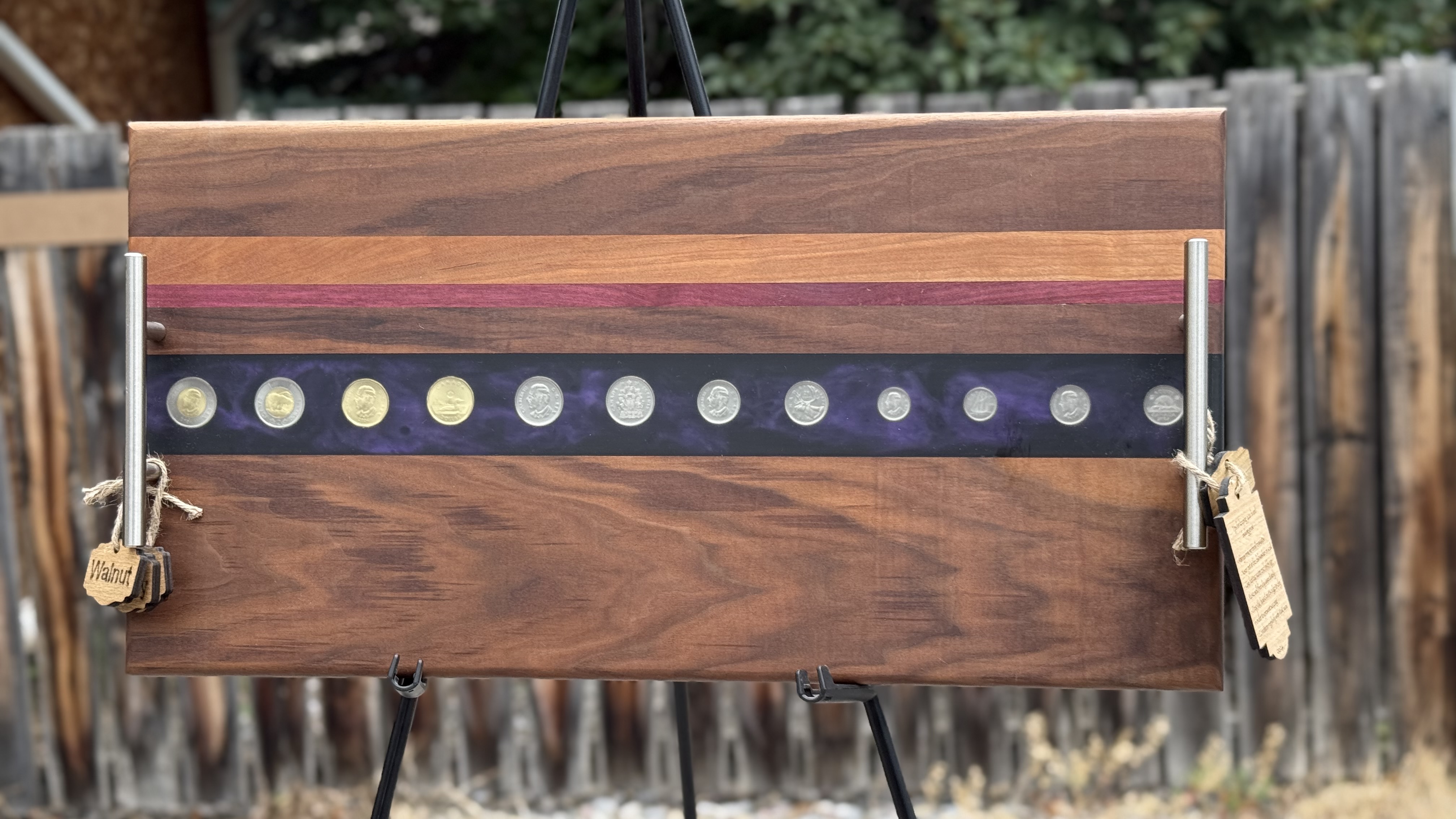 Charcuterie Board with King Charles coins 2025 full set