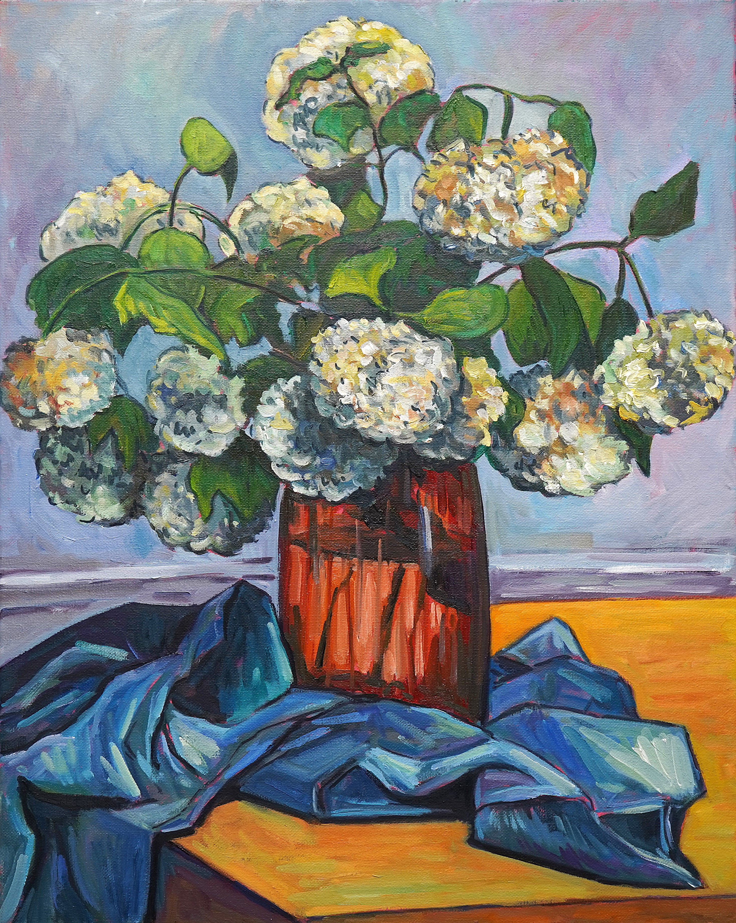 Bouquet of White Hydrangeas