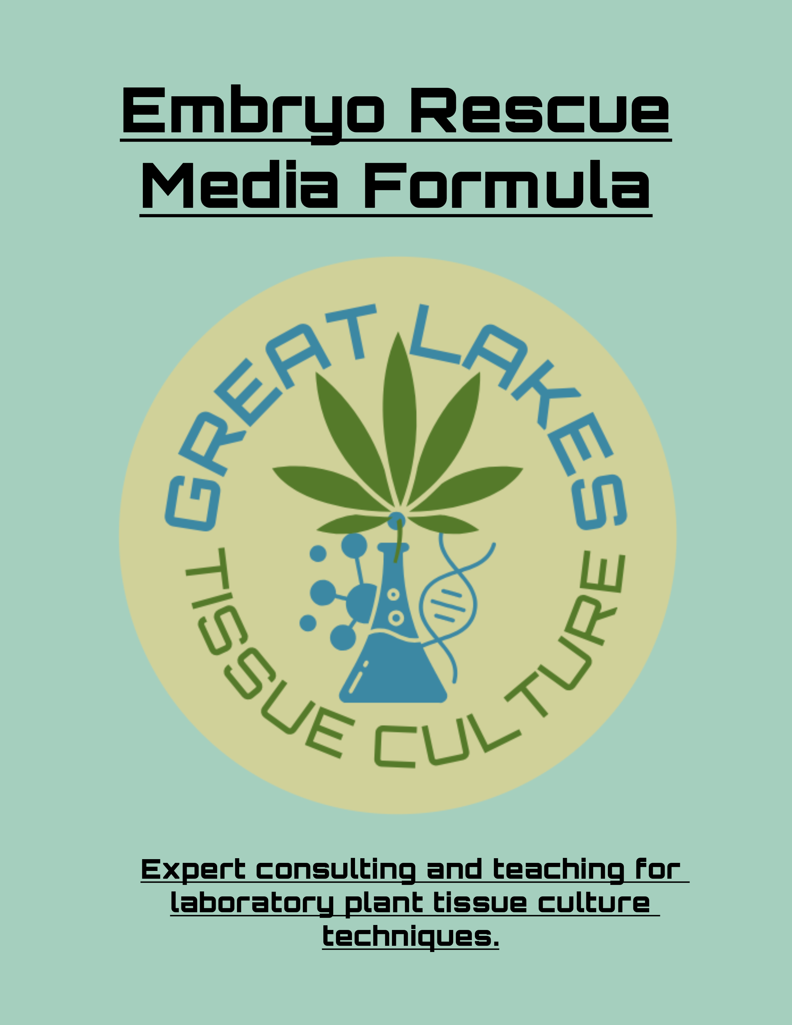 Embryo Rescue Media Formula