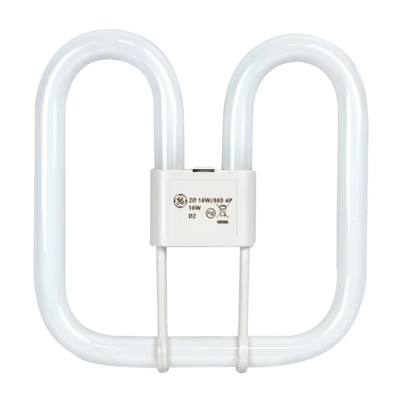 GE 2D U Type Energy Saving Lamp 220V 28W GR10q Cool White 6500K Fluorescent Tube