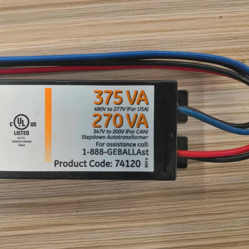 GE ProLine GETR480/277-375W Step Autotransformer, Code 74120 GE-Step Transformer, 60Hz Only, UL Listed