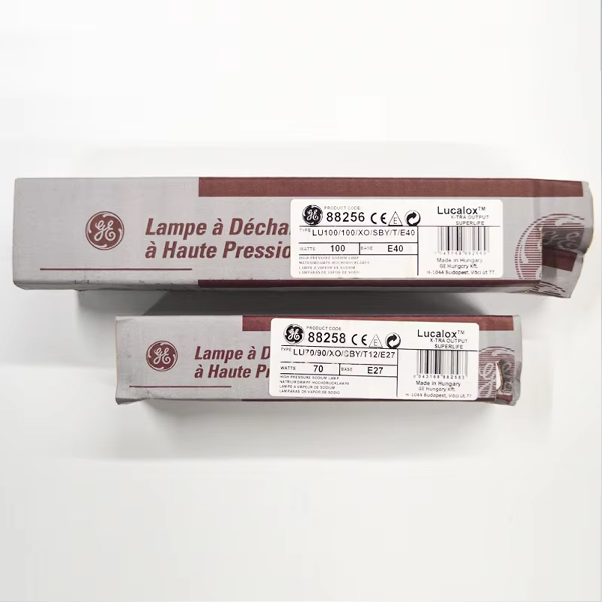 GE E27 E40 Long Lifetime 70W 100W 150W Double Tube High Pressure Sodium Lamp Bulbs for Street Light Lamp HPS Lamp