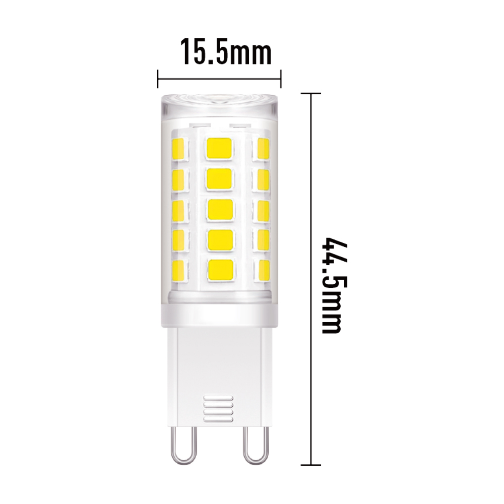 3W 34LEDS 2835SMD 100-110LM/W 330LM G9 LED Bulb, AC230V, Non-Dimmable