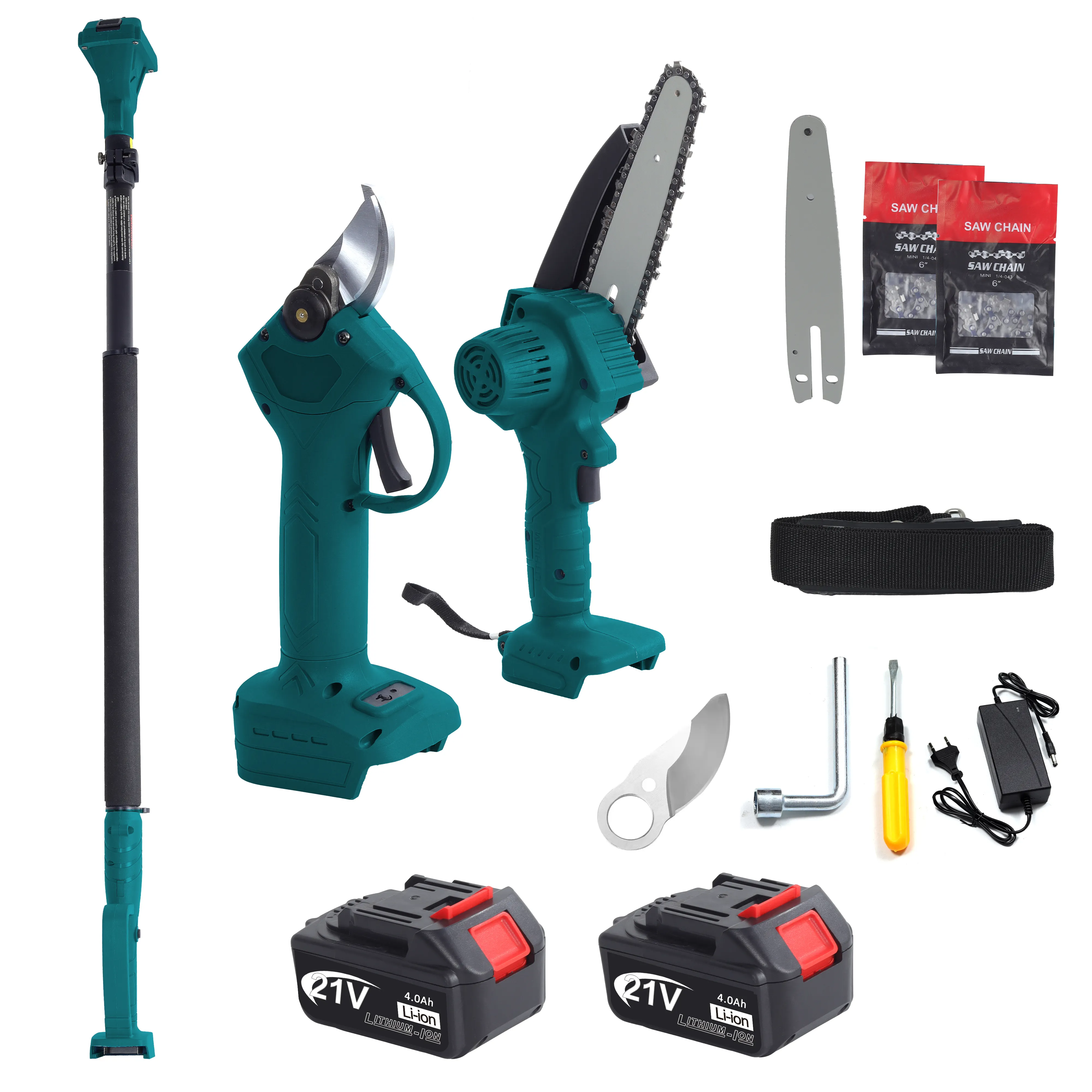 Cordless Electric Pruning Saw and Shear Set