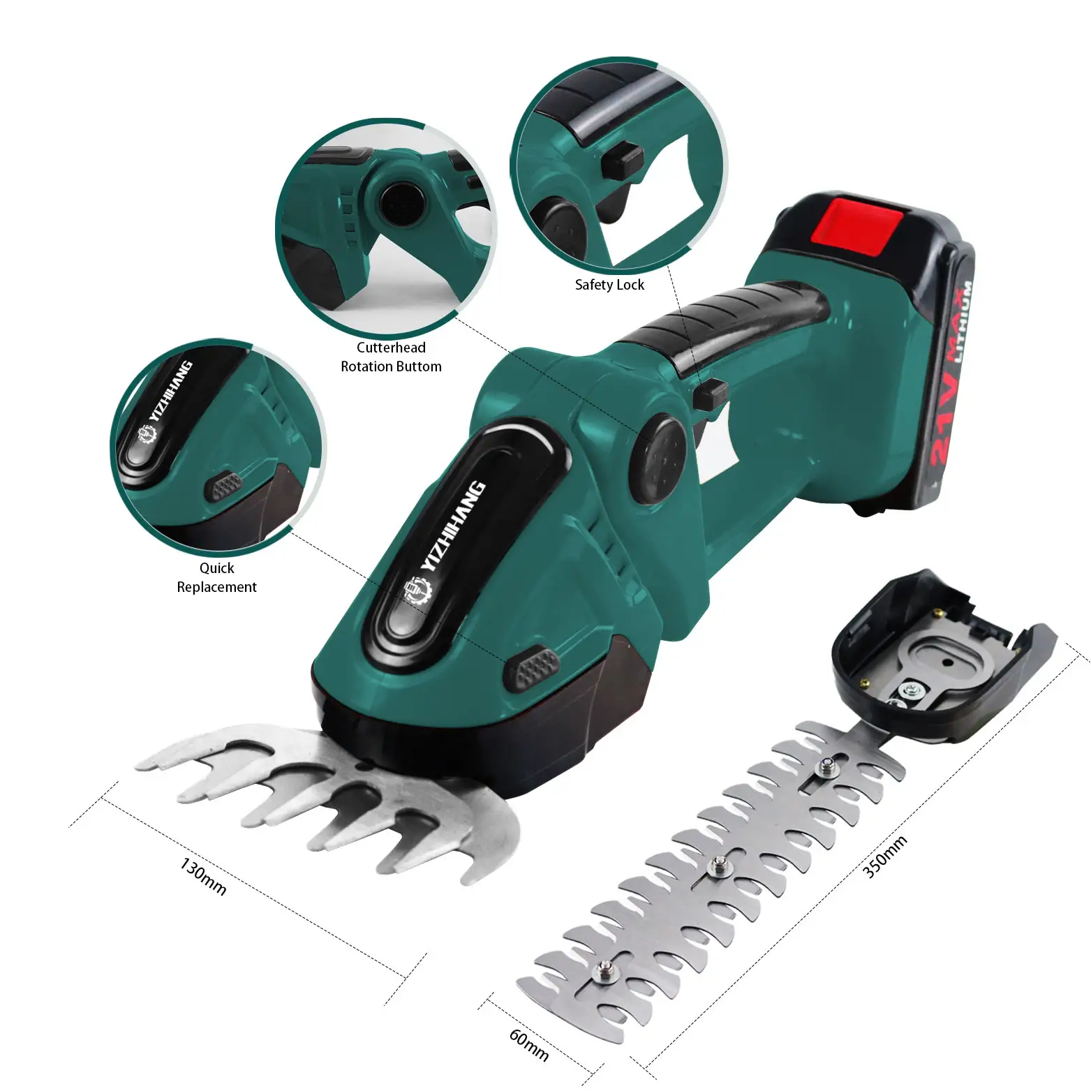 Cordless Electric Hedge Trimmer