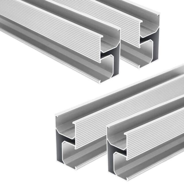 Aluminum Sliding Door Track Set