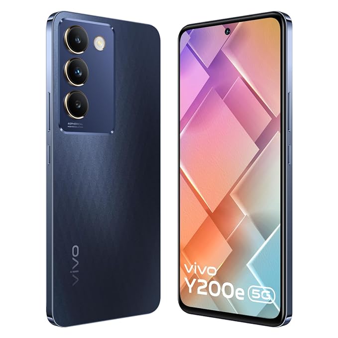 Vivo Y200e 5G (Black Diamond, 6GB RAM, 128GB Storage) with No Cost EMI/Additional Exchange Offers