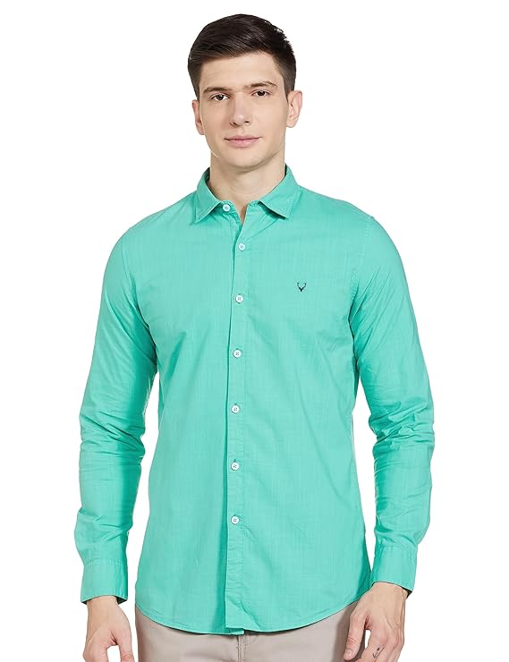 See Green Men's Slim Fit Shirt