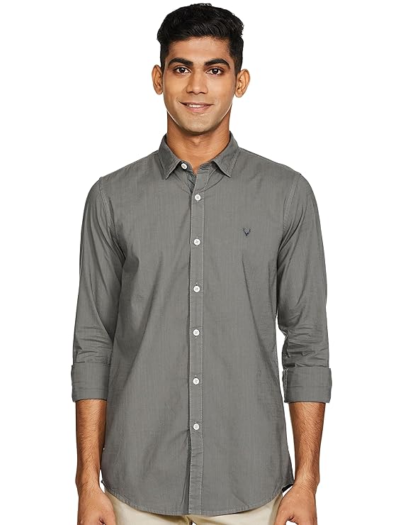 Grey Men's Slim Fit Shirt