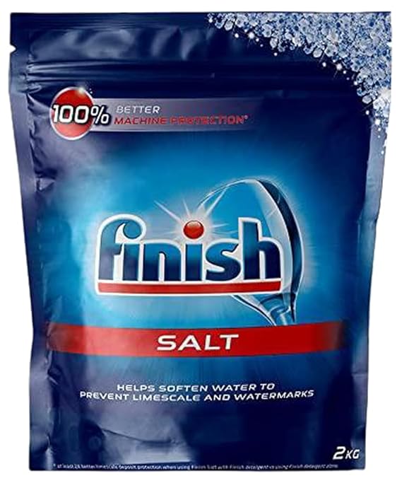 Finish 2 Kg, Dishwasher Salt | Softens hard water | World's #1 Recommended Dishwashing Brand