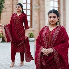 Traditional Red Ethnic Suit
