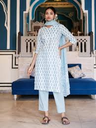 Elegant Blue Kurta Set