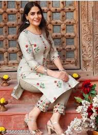 Traditional Embroidered Kurta Set