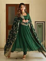 Elegant Green Anarkali Suit