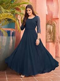 Elegant Navy Blue Maxi Dress