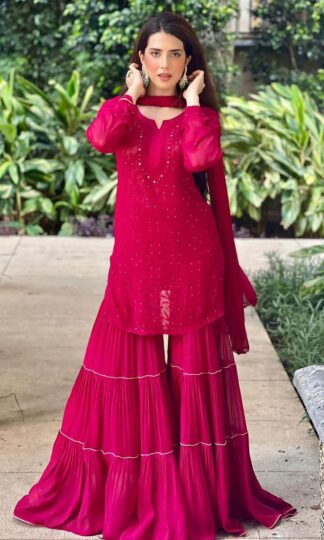 Elegant Red Traditional Outfit