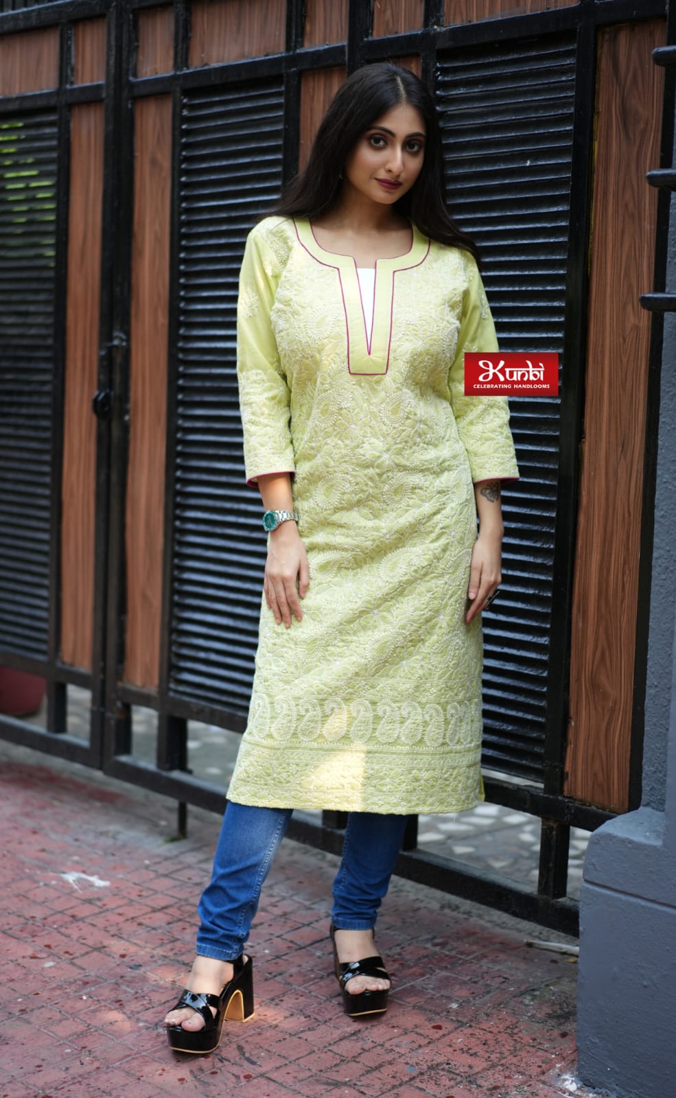 Cotton Chikankari kurti
